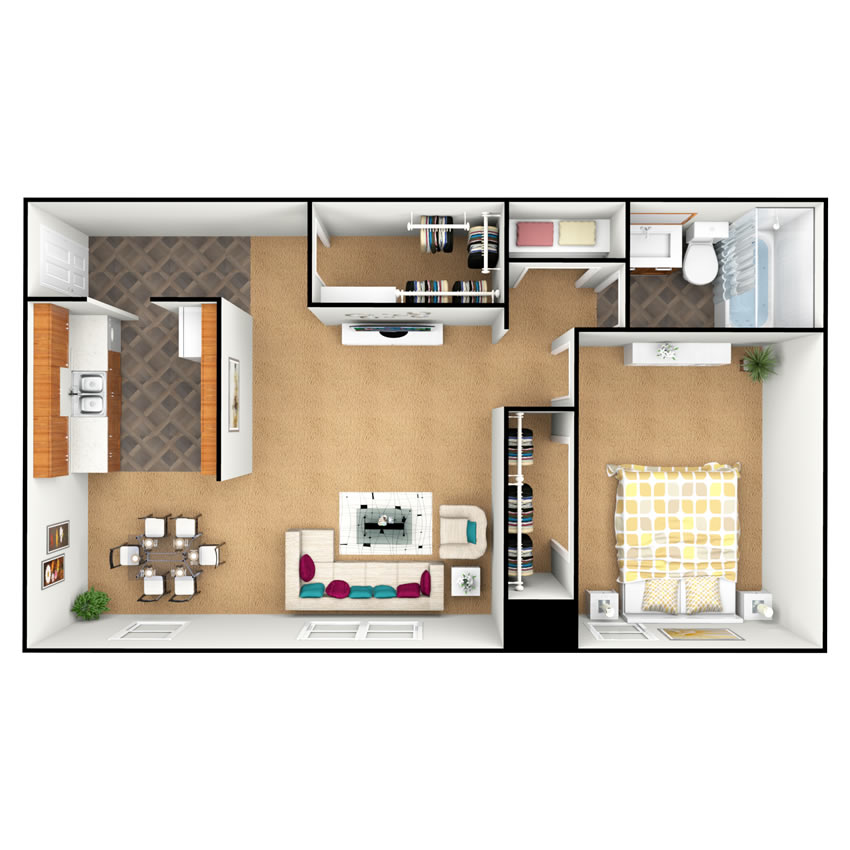 fountain-park-north-apartments-for-rent-in-southgate-mi-floorplan-1b-deluxe