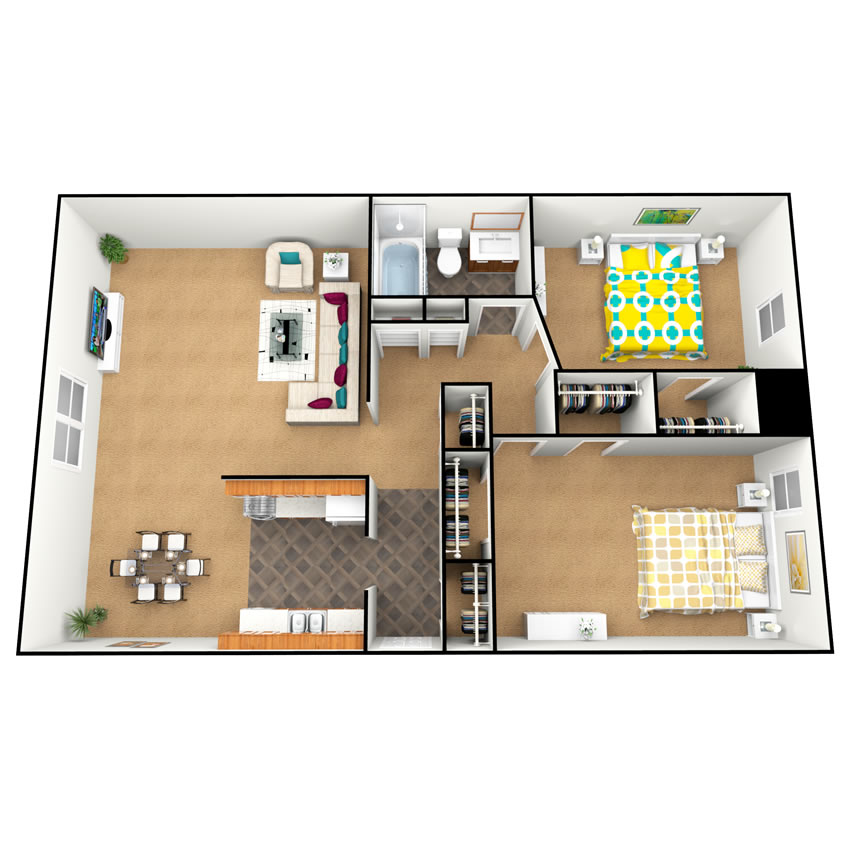 fountain-park-north-apartments-for-rent-in-southgate-mi-floorplan-2b1-deluxe